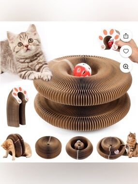Magic Organ Cat Scratching Toy- 1 Large and 1 Small